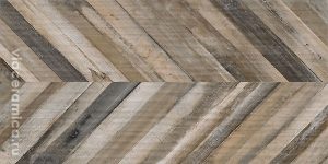 КЕРАМИЧЕСКАЯ ПЛИТКА RAFTERS DARK CHEVRON RETT. 60X120