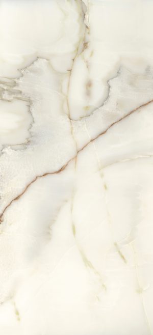 КЕРАМОГРАНИТ  BIJOUX ONYX BLANCHE GLO 6MM R 120X280