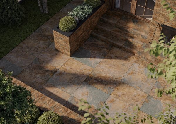 ПЛИТКА ФАСАДНАЯ CERAMIKA PARADYZ ARDIS RUST ELEWACJA STRUKTURA MAT 40X6,6 (0,79) — изображение 4