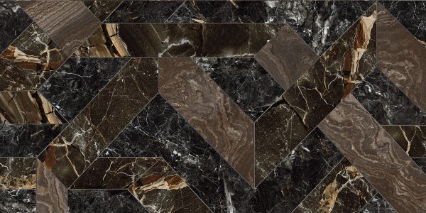КЕРАМОГРАНИТ RHAPSODY OUTLINE DARK LEV RET 60X120