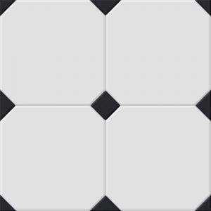 КЕРАМОГРАНИТ EL MOLINO BETERA BLACK-WHITE 58X58 (1,00)