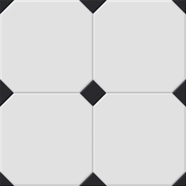 КЕРАМОГРАНИТ EL MOLINO BETERA BLACK-WHITE 58X58 (1,00)