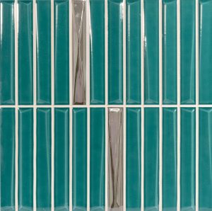 ДЕКОР MONOPOLE DECOR MELODY TURQUOISE SILVER 20X20