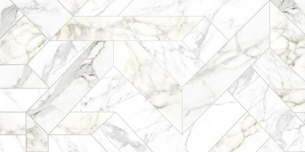 КЕРАМОГРАНИТ RHAPSODY OUTLINE WHITE LEV RET 60X120