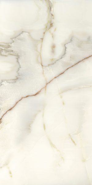 КЕРАМОГРАНИТ  BIJOUX ONYX BLANCHE GLO 6MM 160X320