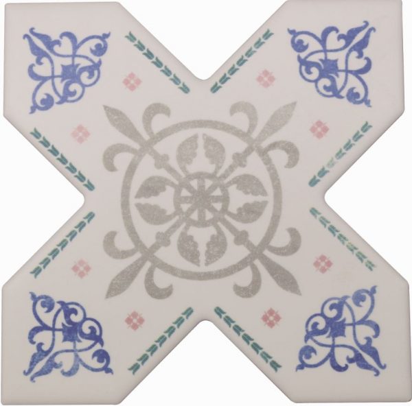 Керамическая плитка BECOLORS CROSS 13,25X13,25 DEC. ARABESQUE КЕРАМИЧЕСКАЯ ПЛИТКА BECOLORS CROSS 13,25X13,25 DEC. ARABESQUE