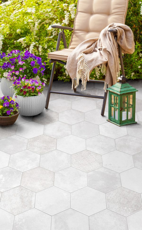 КЕРАМОГРАНИТ MONOPOLE POMPEIA DECOR BLANCO 20X24 — изображение 2