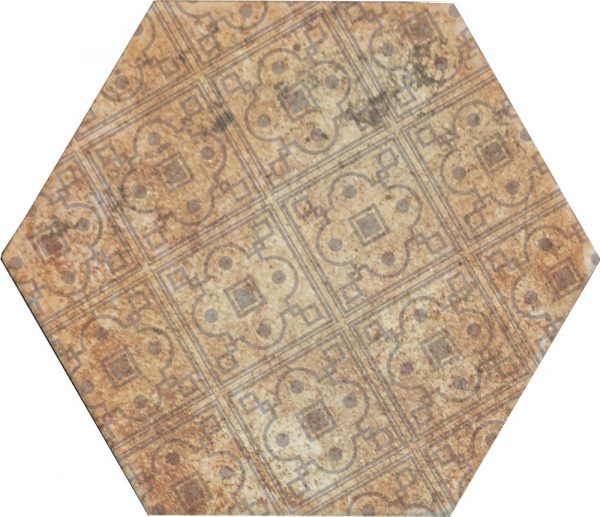 КЕРАМОГРАНИТ MONOPOLE POMPEIA DECOR MARRON 20X24