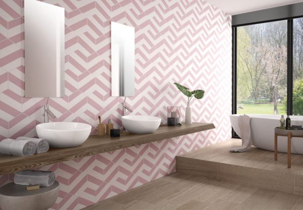 КЕРАМОГРАНИТ CODICER HEX. PORTO CAPRI PINK 25X22 — изображение 2