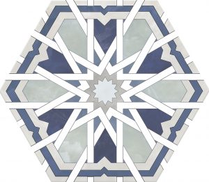 КЕРАМОГРАНИТ MONOPOLE RADIANT BLUE 20X24 (0,915)
