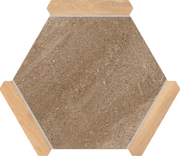 КЕРАМОГРАНИТ MONOPOLE SACRAMENTO MARRON PINO 22X25 — изображение 2