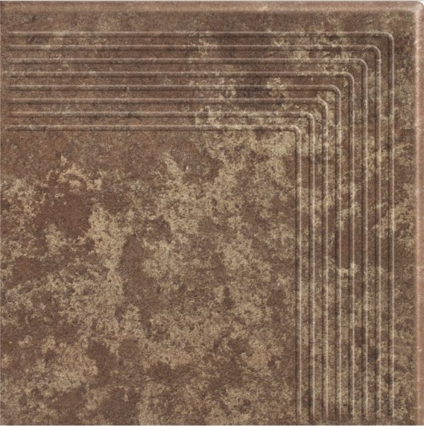 СТУПЕНЬ УГЛОВАЯ CERAMIKA PARADYZ ILARIO BROWN STOPNICA NAROZNA 30X30