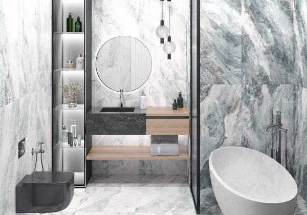 КЕРАМОГРАНИТ DELACORA WATERFALL BLUE 60Х120 D12056M — изображение 2