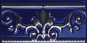 Керамическая плитка CENEFA NOBLESSE COBALTO SILVER 20X10 КЕРАМИЧЕСКАЯ ПЛИТКА CENEFA NOBLESSE COBALTO SILVER 20X10