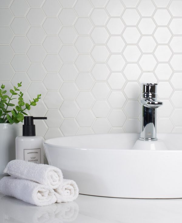 HEXAGON SMALL WHITE MATT 51X59 — изображение 3