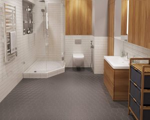 HEXAGON BIG GREY MATT 95X110