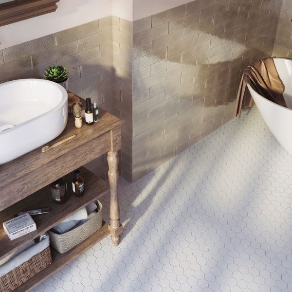 HEXAGON SMALL WHITE MATT 51X59 — изображение 4