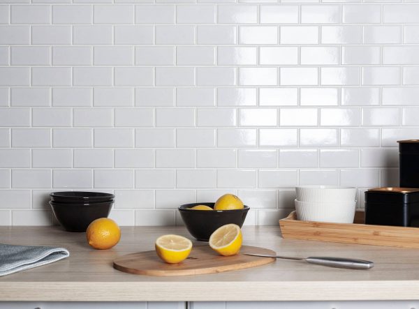 BRICK WHITE GLOSSY 45X95 — изображение 3
