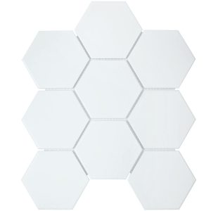 HEXAGON BIG WHITE MATT 95X110