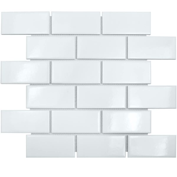 BRICK WHITE GLOSSY 45X95 — изображение 6