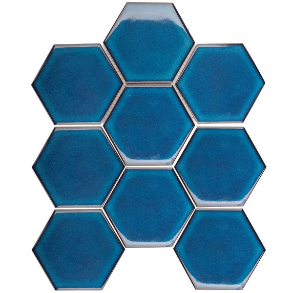 HEXAGON BIG DEEP BLUE GLOSSY 95X110 — изображение 5