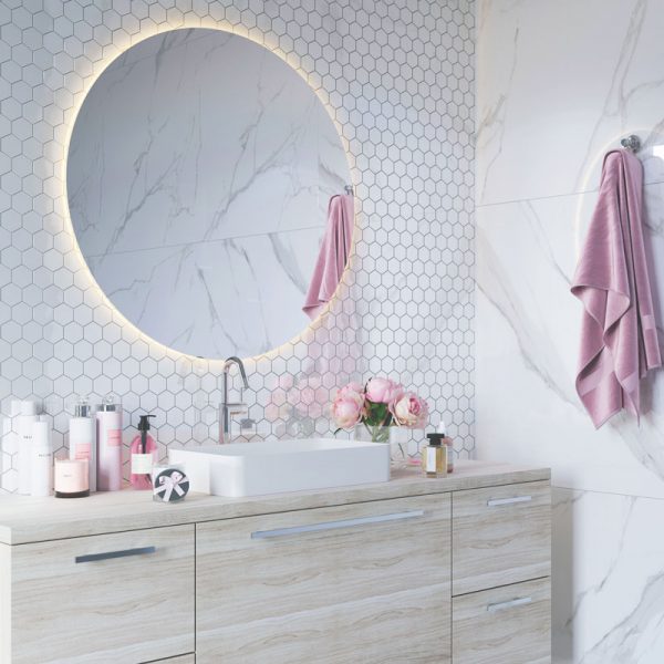 HEXAGON SMALL WHITE GLOSSY 51X59 — изображение 3