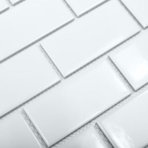 BRICK WHITE GLOSSY 45X95