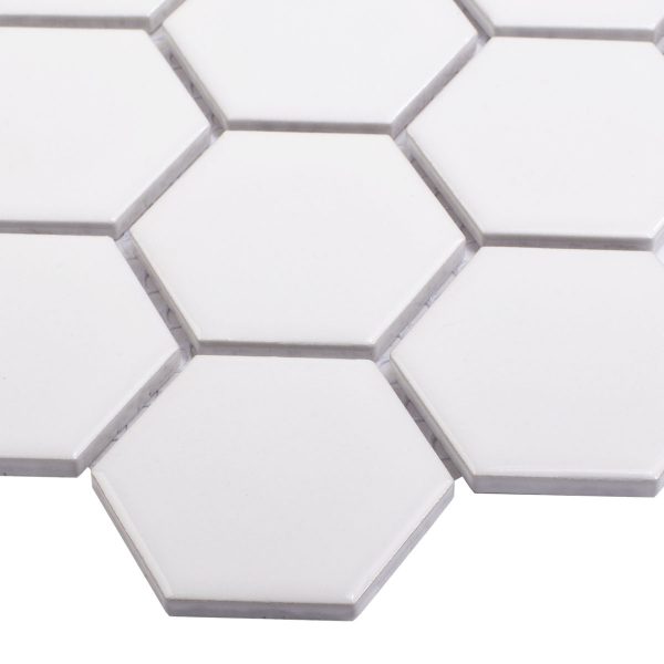 HEXAGON SMALL WHITE GLOSSY 51X59 — изображение 2
