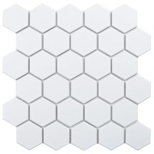 HEXAGON SMALL WHITE MATT 51X59