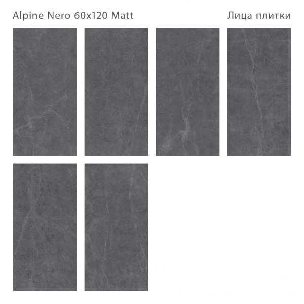 ALPINE NERO 60X120 MATT