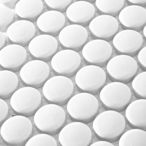 PENNY ROUND WHITE MATT