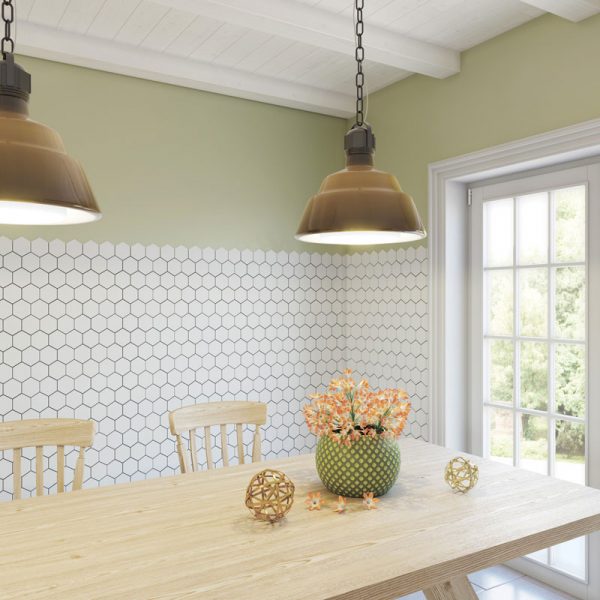 HEXAGON BIG WHITE MATT 95X110