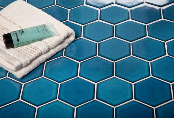 HEXAGON BIG DEEP BLUE GLOSSY 95X110 — изображение 3