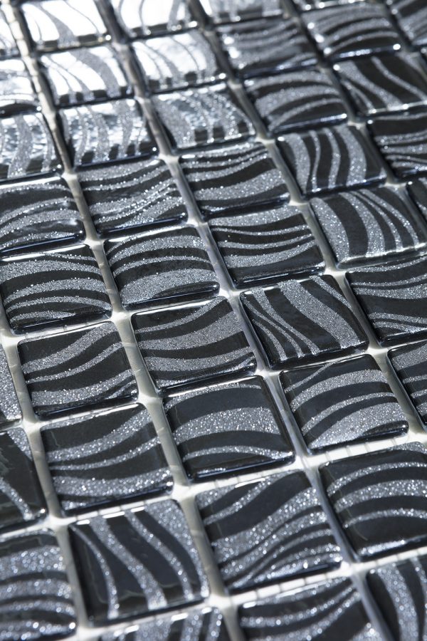 7803 GLITTER BLACK 25X25