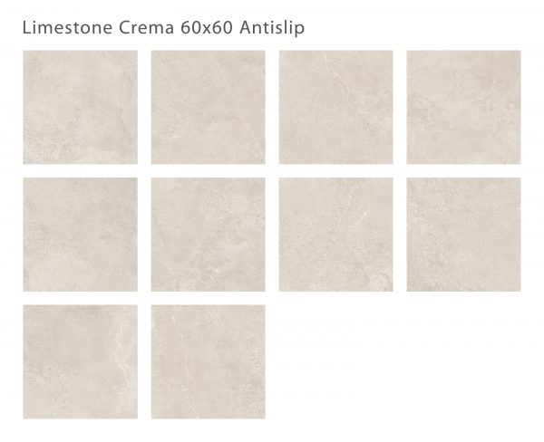 LIMESTONE CREMA 60X60 ANTISLIP