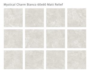 MYSTICAL CHARM BIANCO 60X60 RELIEF MATT