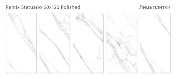 REMIX STATUARIO 60X120 POLISHED — изображение 2