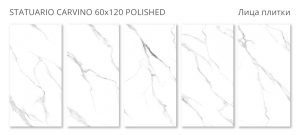 STATUARIO CARVINO 60X120 POLISHED