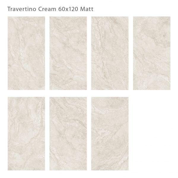 TRAVERTINO CREAM 60X120 MATT