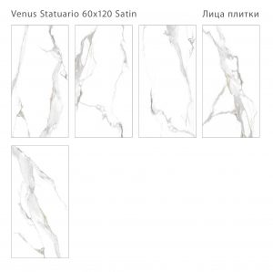 VENUS STATUARIO 60X120 SATIN