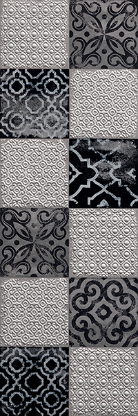 ДЕКОР КЕРАМИЧ. CRETA MAIOLICA GREY INSERTO