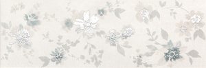 FRGH DECO&MORE FLOWER WHITE 25X75
