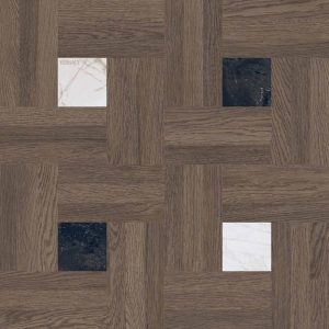 LEATHERWOOD CHESTERFIELD EBONY NAT.3D 60X60 8,5 ММ