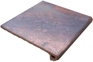 КЕРАМИЧЕСКАЯ ПЛИТКА PELDAÑO REDONDO 33 METAL RED