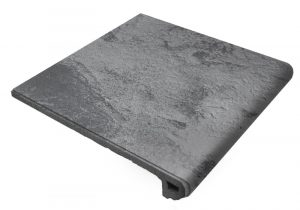 КЕРАМИЧЕСКАЯ ПЛИТКА PELDAÑO REDONDO 33 METAL BLACK