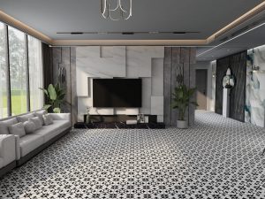КЕРАМОГРАНИТ STRATFORD BLACK 20*20 9.5ММ