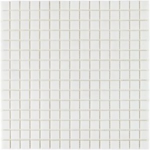 ПЛИТКА ДЕКОРАТИВНАЯ СТЕКЛЯННАЯ SIMPLE WHITE/ПРОСТОЙ БЕЛЫЙ 4*20*20 327*327 БУМАГА