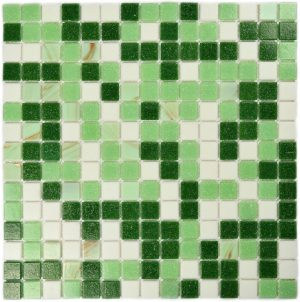 ПЛИТКА ДЕКОРАТИВНАЯ СТЕКЛЯННАЯ GRASS/ТРАВА 4*20*20 327*327