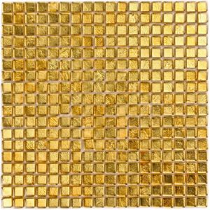 ПЛИТКА ДЕКОРАТИВНАЯ СТЕКЛЯННАЯ CLASSIK GOLD/ЗОЛОТАЯ КЛАССИКА 15*15 305*305