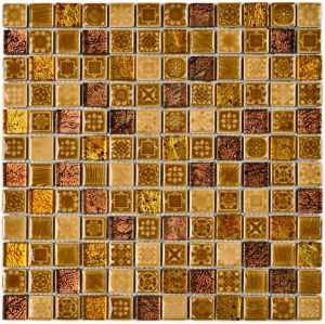 ПЛИТКА ДЕКОРАТИВНАЯ КЕРАМИЧЕСКАЯ MOROCCO GOLD/МАРОККО ЗОЛОТОЙ 23*23 300*300